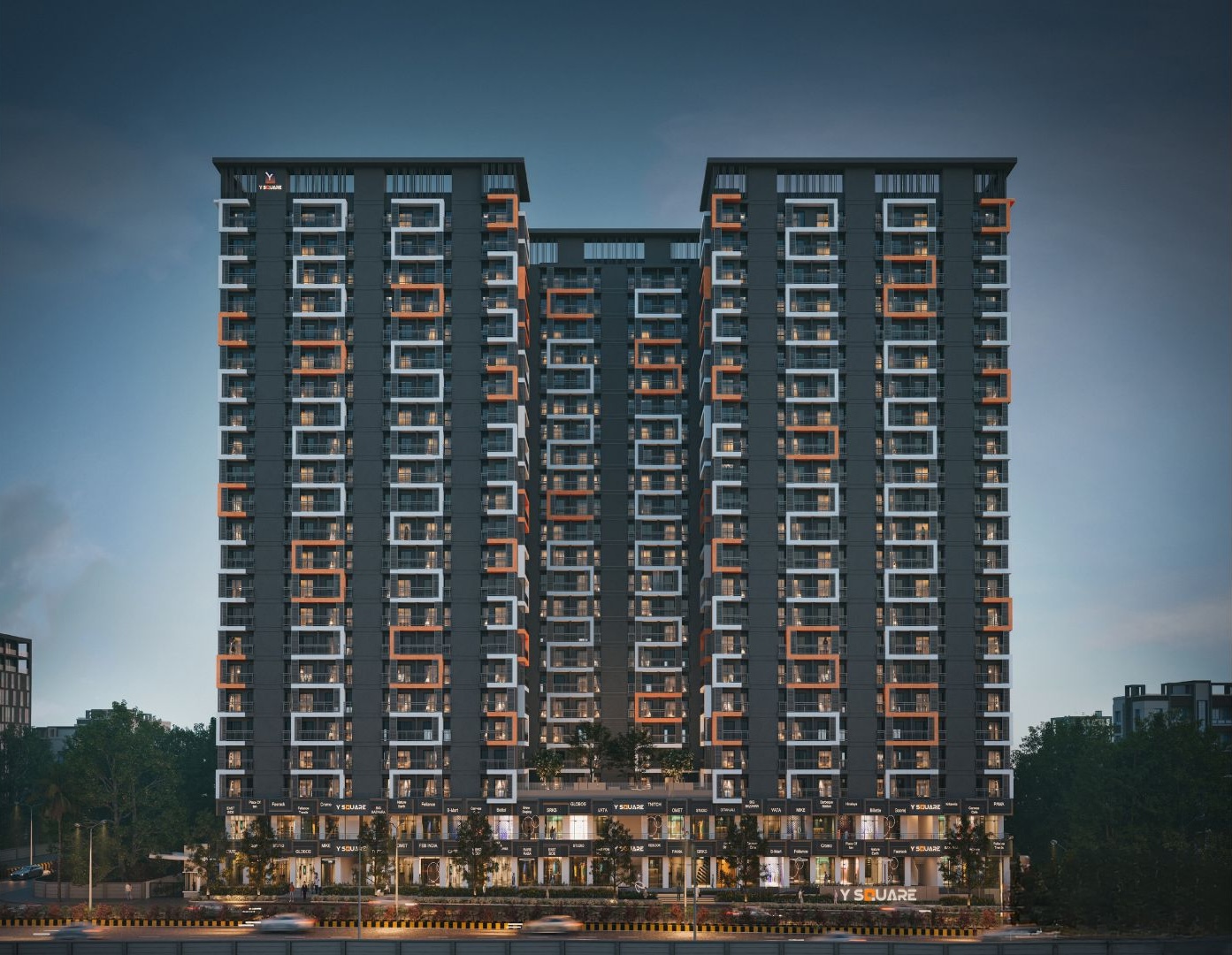 Y Square, Kolshet Thane